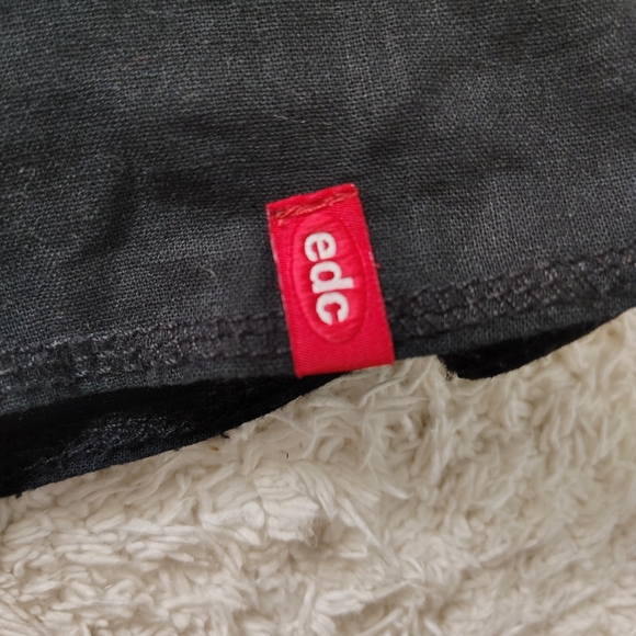 Rare Edc By Esprit Black Mini Skirt with Ruffle Hem - Picture 6 of 11